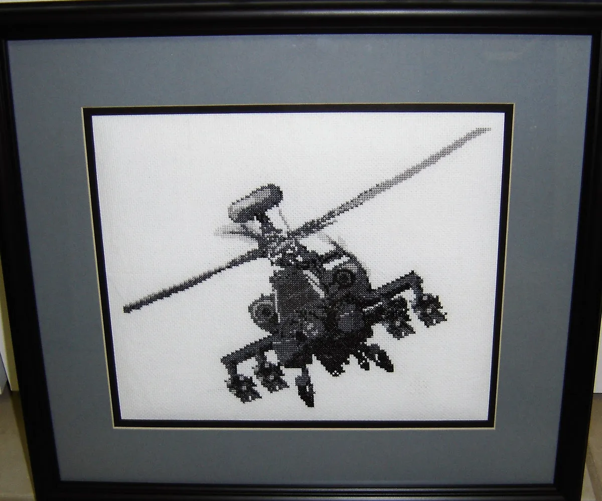 52414 cleaning apache helicopter model