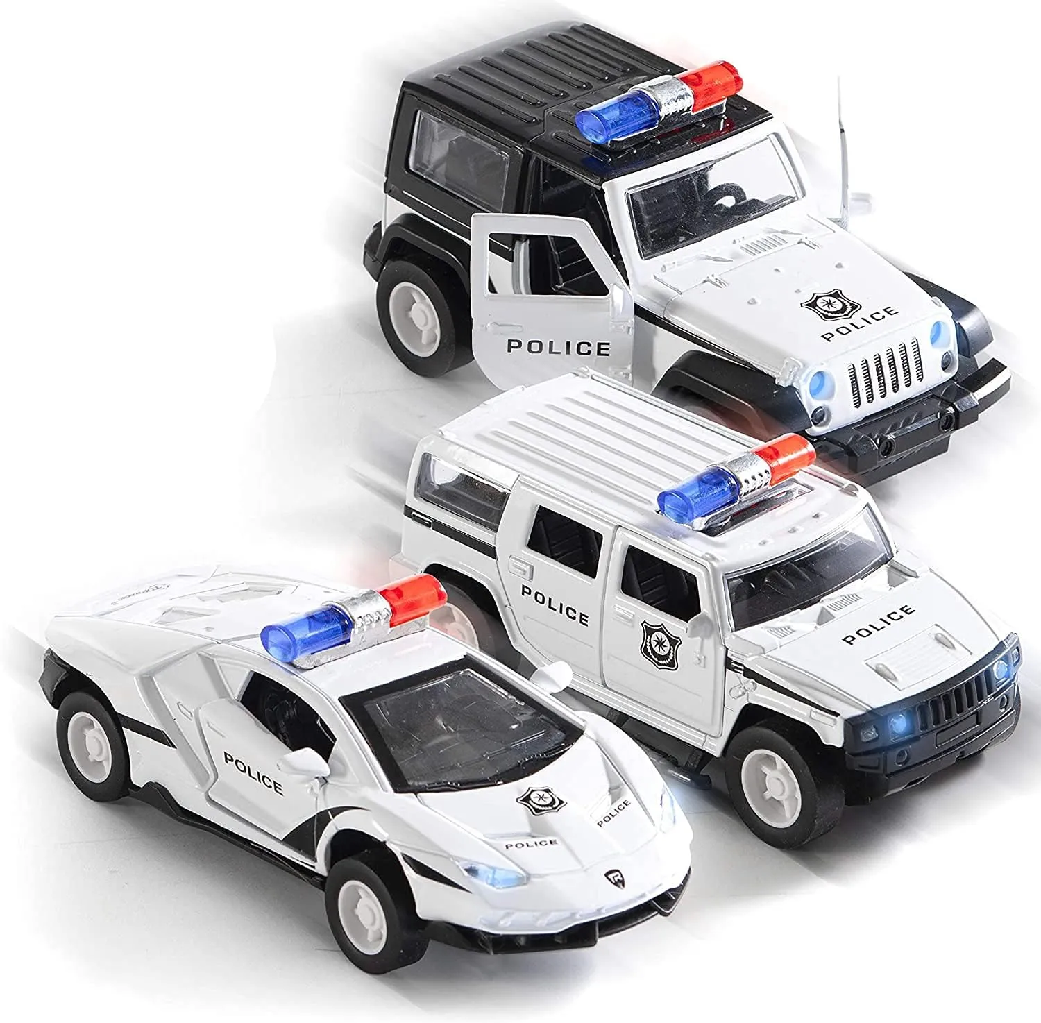 52446 caring diecast police cars