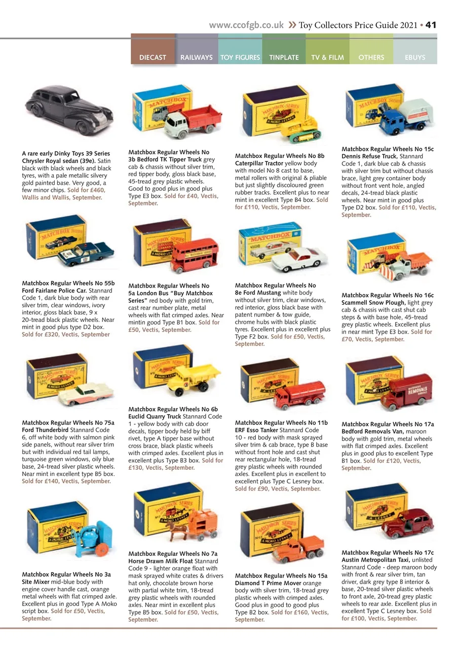 52545 diecast toy guide