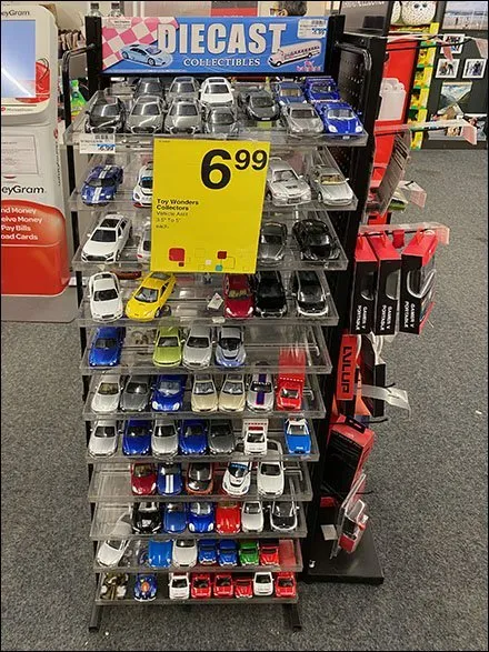 52651 diecast cars display case