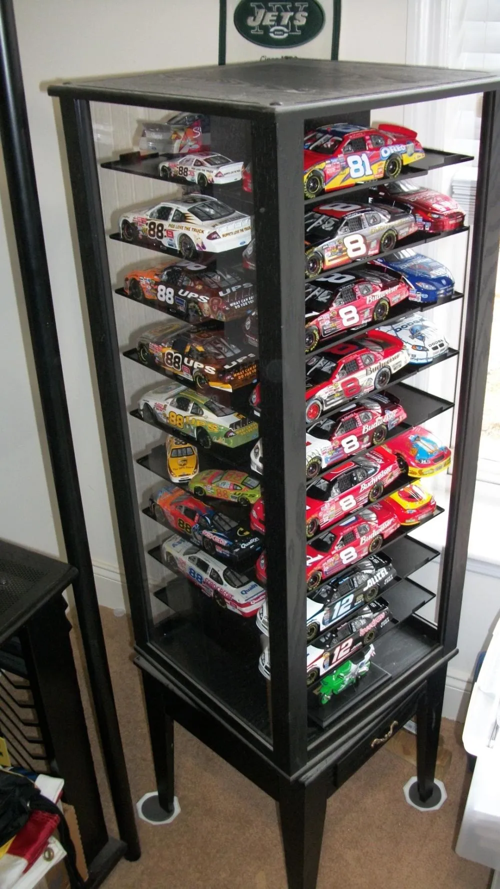 52651 diecast cars display organized