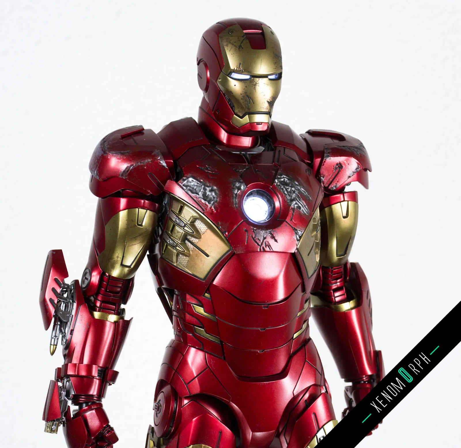 52730 hot toy iron man mark7 diecast articulation
